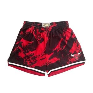 Chicago Bulls Mitchell & Ness NBA Team Marble Swingman Shorts Men's M 4" Inseam‎